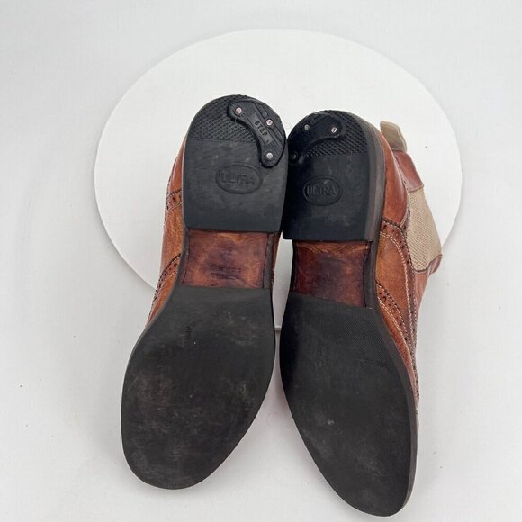 Paolo Lantorno Women Size EU 38 US 7 Brown Leather Wingtip Chelsea Boot - Picture 11 of 15